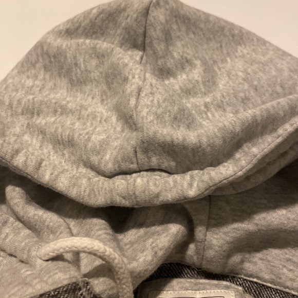 american eagle hooded distressed flannel - Picture 3 of 4